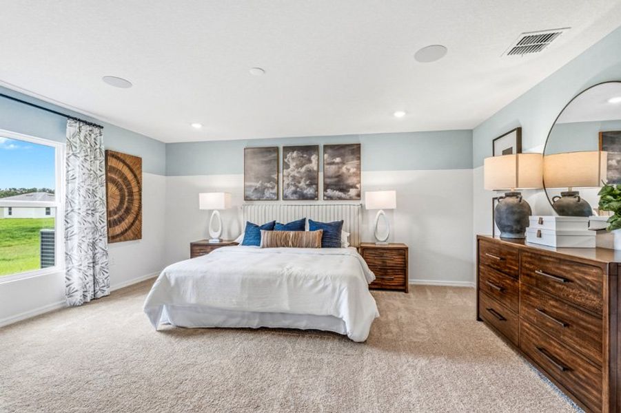 Furnished interior in a model home at Tillman Oaks in Wildwood (Image 35).