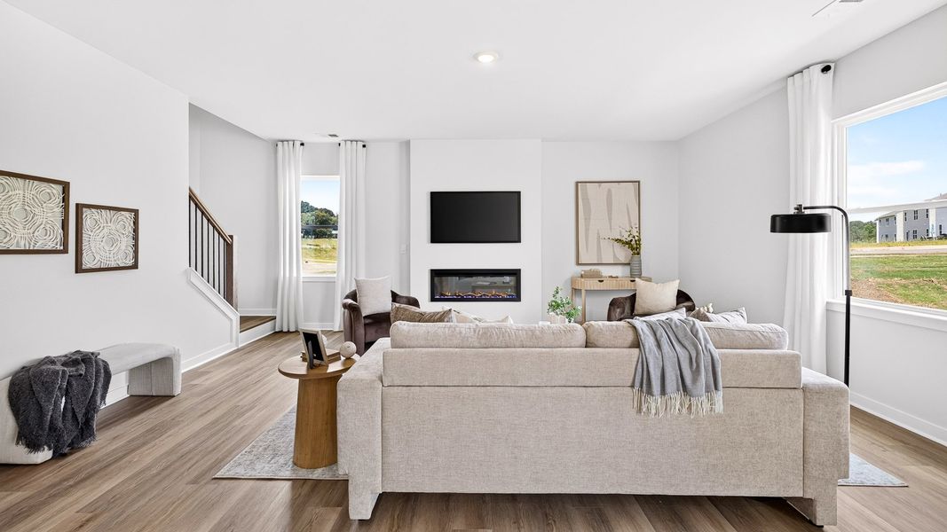 Furnished interior in a model home at Logan Farms in Mooresville (Image 15).