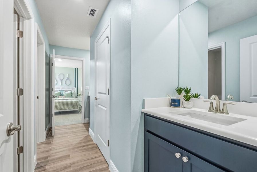 Furnished interior in a model home at Pineapple Grove in Fort Pierce (Image 39). Furnished interior in a model home at Pineapple Grove in Fort Pierce (Image 39).
