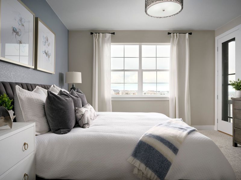 Furnished interior in a model home at Trumark Homes at Sterling Ranch in Littleton (Image 8).