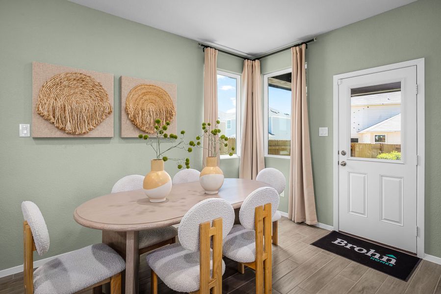 Furnished interior in a model home at Cascade in Liberty Hill (Image 58).