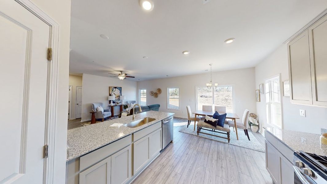Furnished interior in a model home at Portrait Hills in Aiken (Image 6).