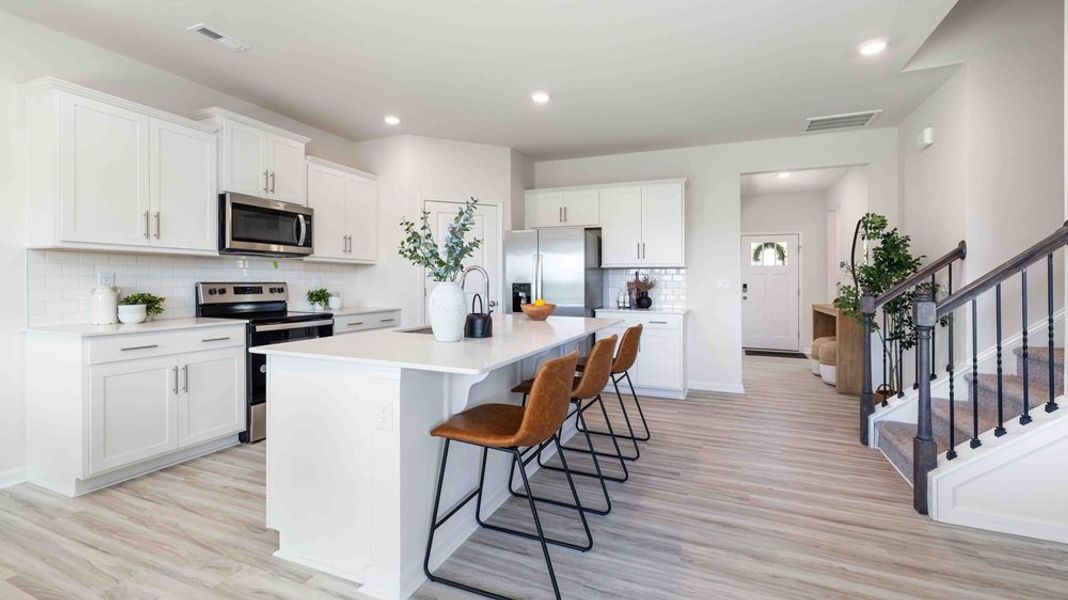 Furnished interior in a model home at Logan Farms in Mooresville (Image 5).
