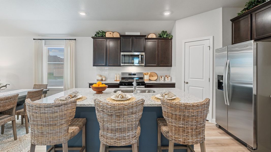 Furnished interior in a model home at Bridges Mill in Corpus Christi (Image 8).