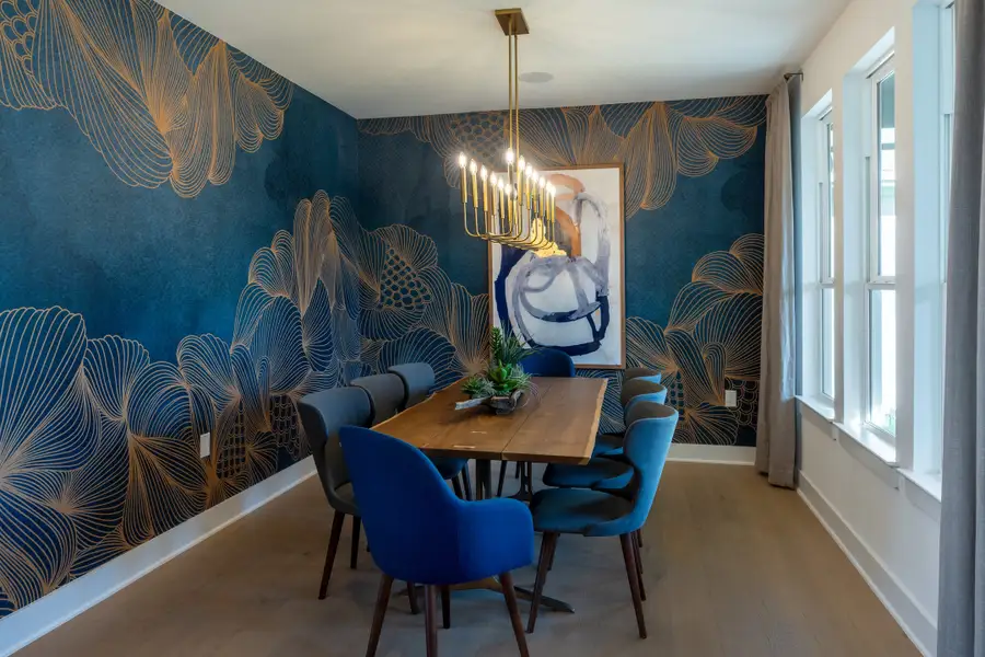 Furnished interior in a model home at Easton Park in Austin (Image 4).