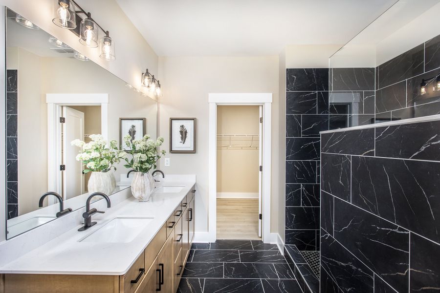 Furnished interior in a model home at Acacia in Cumming (Image 9).