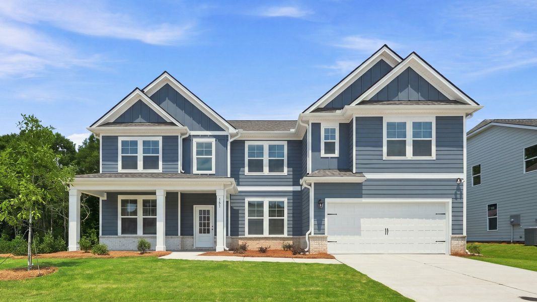 Front exterior of a home in the Northcroft community, located in Loganville, GA (Image 12).