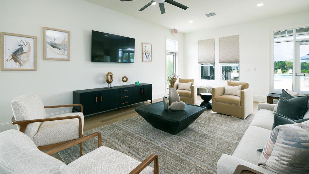 Furnished interior in a model home at Laurelbrook in Sherrills Ford (Image 46).