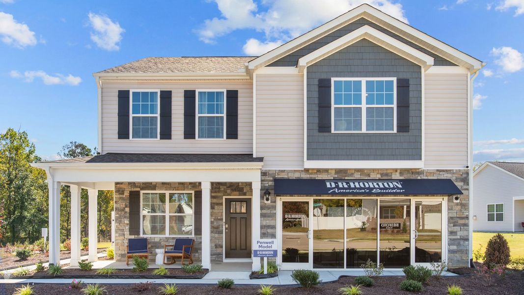 Front exterior of a home in the Bedford Place community, located in Wilson, NC (Image 2).
