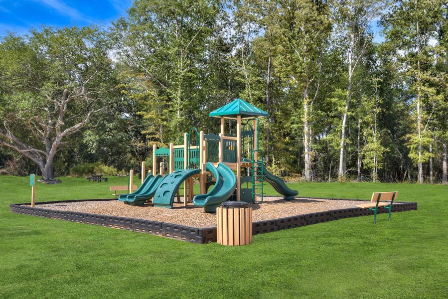 The community play area - perfect for playdates, afternoon fun, and enjoying the outdoors