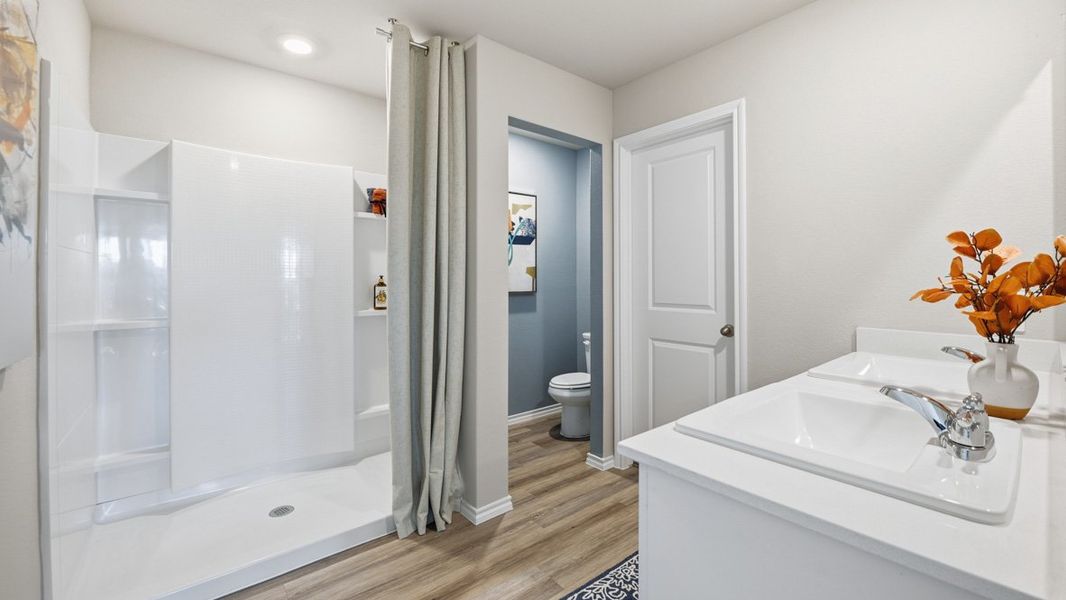 Furnished interior in a model home at Hickory Grove in Krum (Image 32).