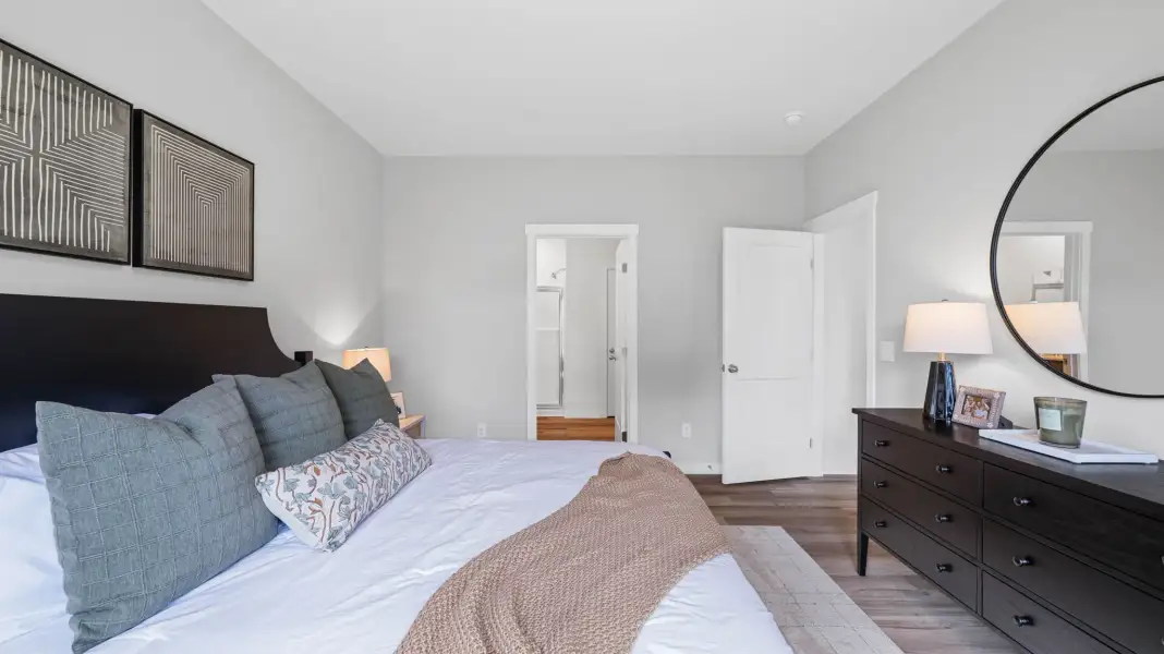 Furnished interior in a model home at The Hideaway at Edgestone in Ooltewah (Image 23).