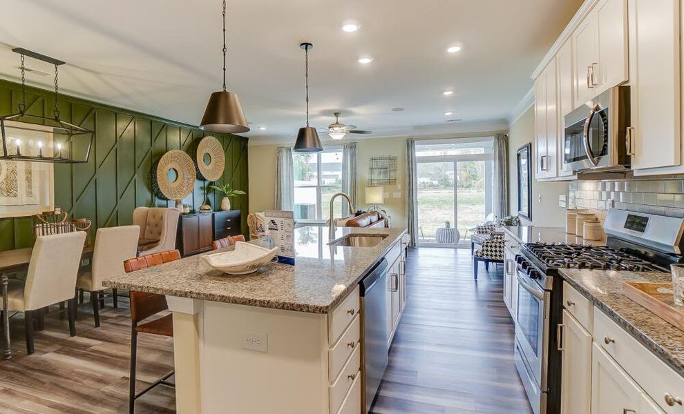 Furnished interior in a model home at Pineview Glen Townhomes in Durham (Image 11). Furnished interior in a model home at Pineview Glen Townhomes in Durham (Image 11).