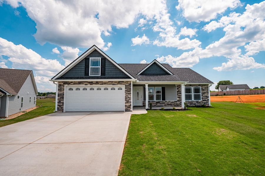 Front exterior of a home in the Huckleberry Cove community, located in Chesnee, SC (Image 10).