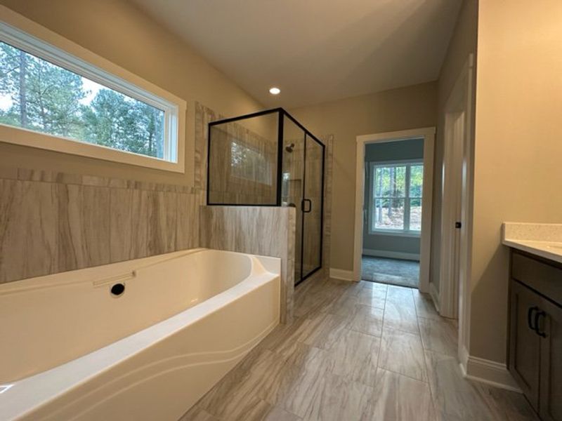 Furnished interior in a model home at Polk Place in Moreland (Image 16).