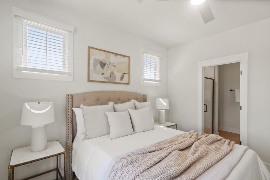 Furnished interior in a model home at Hawthorne Summit in Greenville (Image 22).