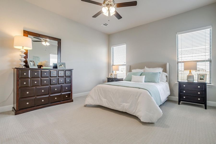 Furnished interior in a model home at Creekview Farms in Greenville (Image 27).