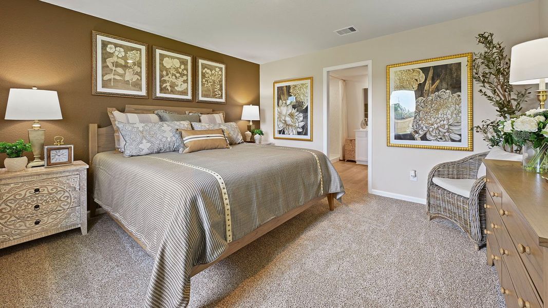 Furnished interior in a model home at Whitetail Run in Caldwell (Image 4).
