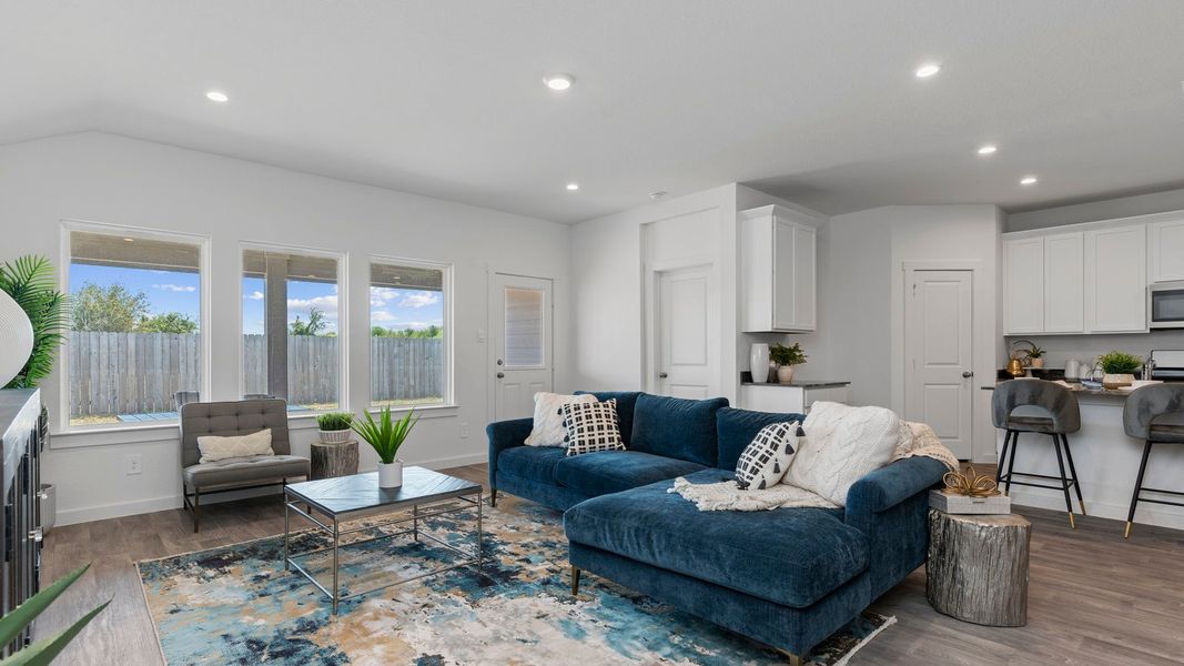 Furnished interior in a model home at August Trails in Needville (Image 21).