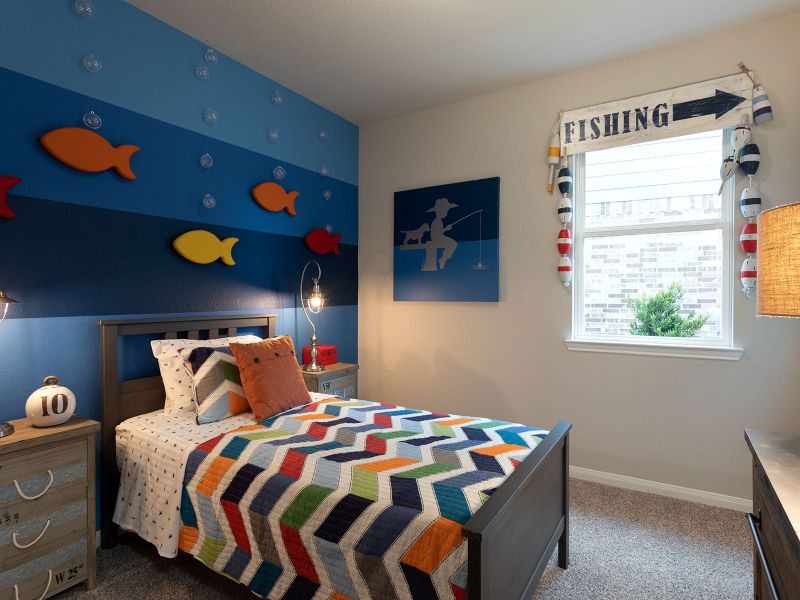 Furnished interior in a model home at Montgomery Oaks - Premier in Conroe (Image 20).