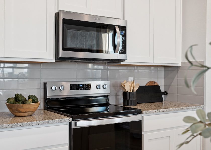 A kitchen with white cabinets. A kitchen with white cabinets.