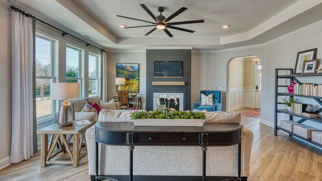 Furnished interior in a model home at The Cottages at 78 North in Sanford (Image 4).