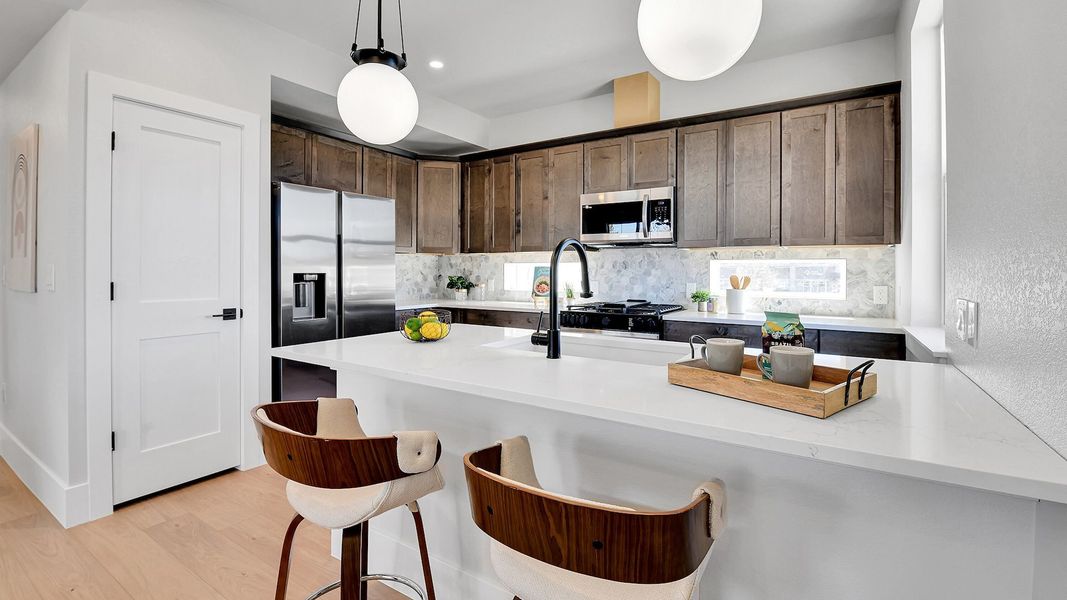 Furnished interior in a model home at Parkside Arvada in Arvada (Image 5).