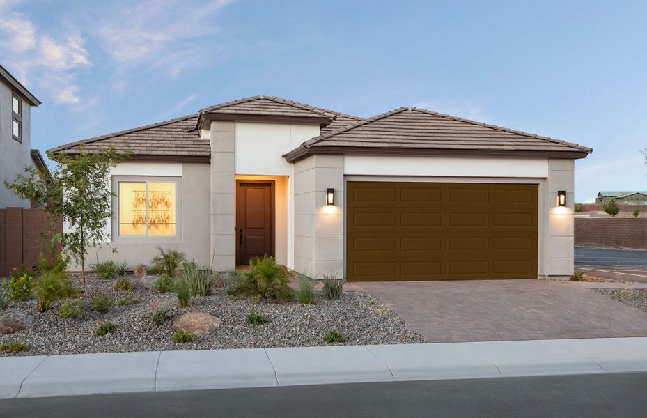 Front exterior of a home in the Upper Canyon community, located in Phoenix, AZ (Image 17).