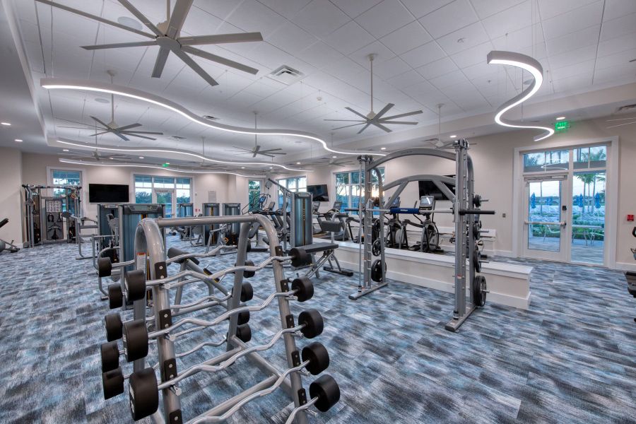 Amenity Fitness Center in this resort style community with modern homes for sale in Englewood, FL. Amenity Fitness Center in this resort style community with modern homes for sale in Englewood, FL.