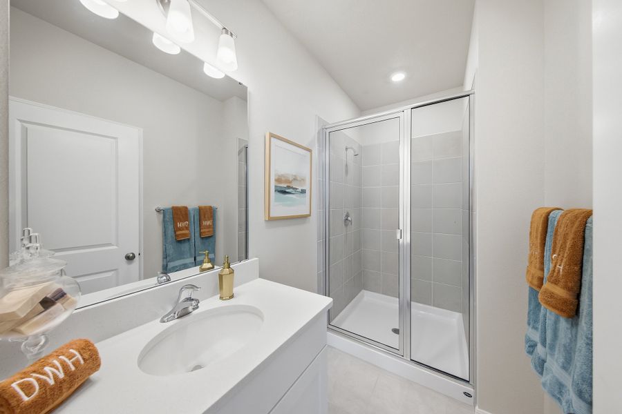 Furnished interior in a model home at Preserve at The Cays – The Driftwood Series in Daytona Beach (Image 8).