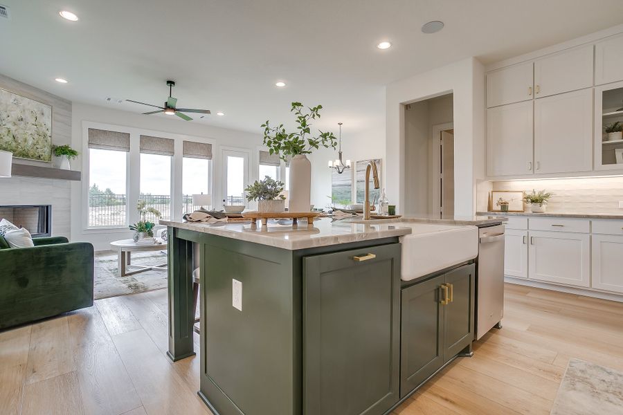 Furnished interior in a model home at Bridgewater in Midlothian (Image 6).
