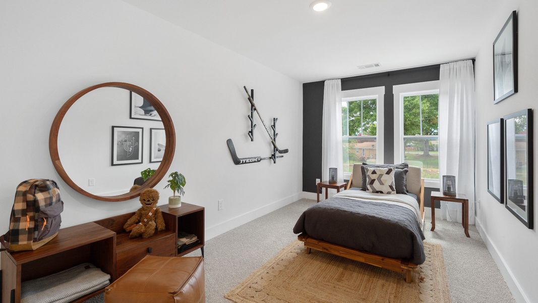 Furnished interior in a model home at Gresham Station in Simpsonville (Image 21).