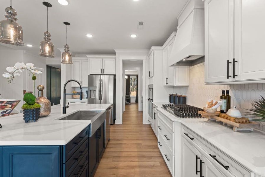 Furnished interior in a model home at Fiddler's Ridge in Advance (Image 12).