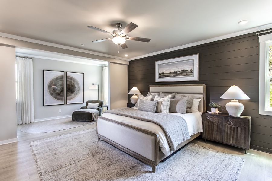 Furnished interior in a model home at Poppy at GreenHouse in Marietta (Image 7).