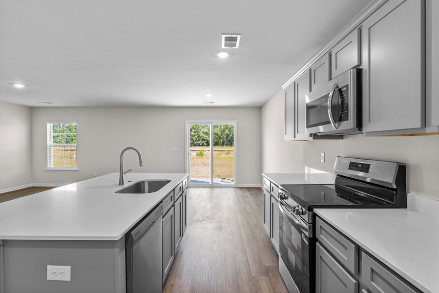 Furnished interior in a model home at Reserves at Mill Creek in Columbia (Image 12).