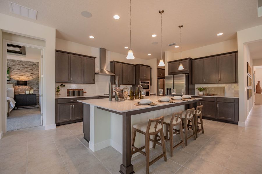 Furnished interior in a model home at Legends Preserve in Daytona Beach (Image 17).