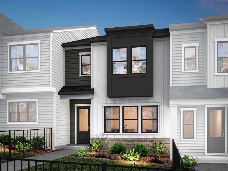 Front exterior of a home in the Grahym at Southbridge community, located in Fort Mill, SC (Image 5).