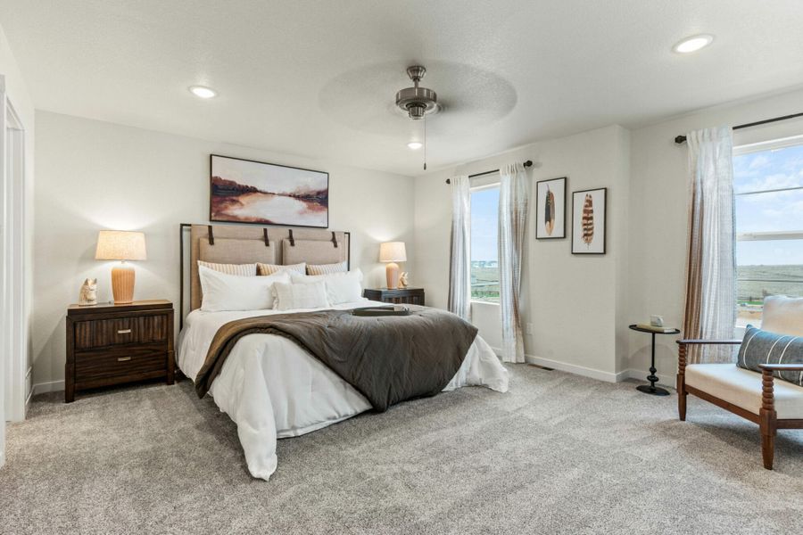 Furnished interior in a model home at The Trails at Aspen Ridge – Altitude Collection in Colorado Springs (Image 20).