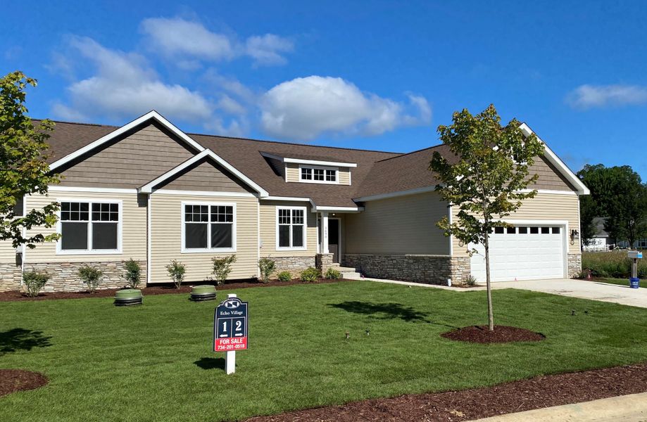 Front exterior of a home in the Mystic Ridge community, located in Whitmore Lake, MI (Image 3). Front exterior of a home in the Mystic Ridge community, located in Whitmore Lake, MI (Image 3).