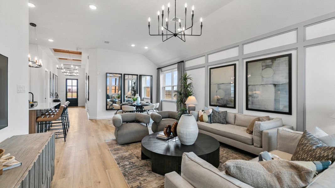 Furnished interior in a model home at Aldeana in Bonney (Image 23).