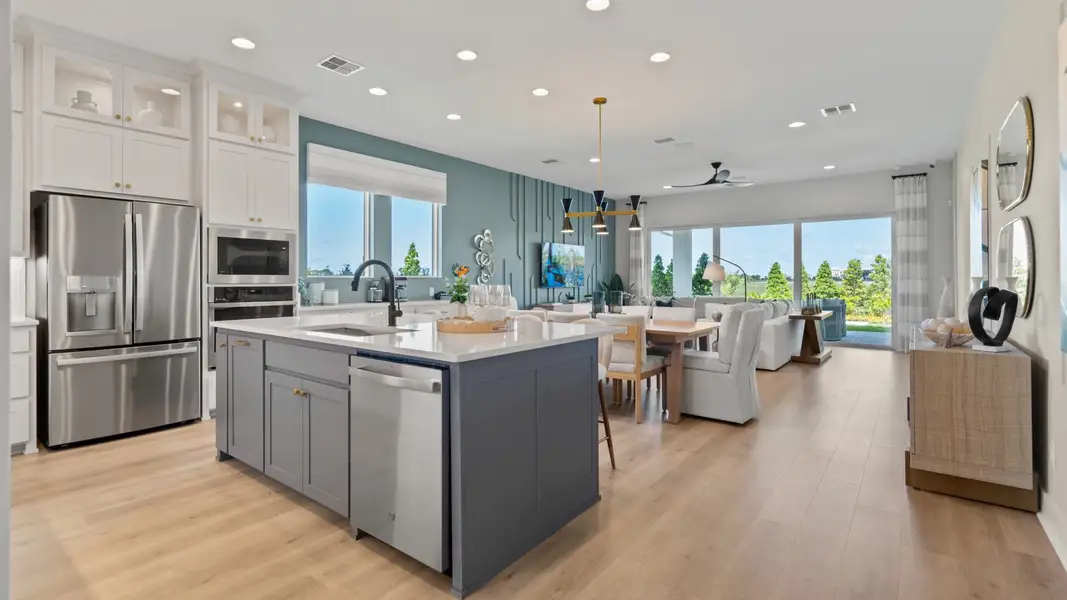 Furnished interior in a model home at Magnolia Bay 50' in Nokomis (Image 6).