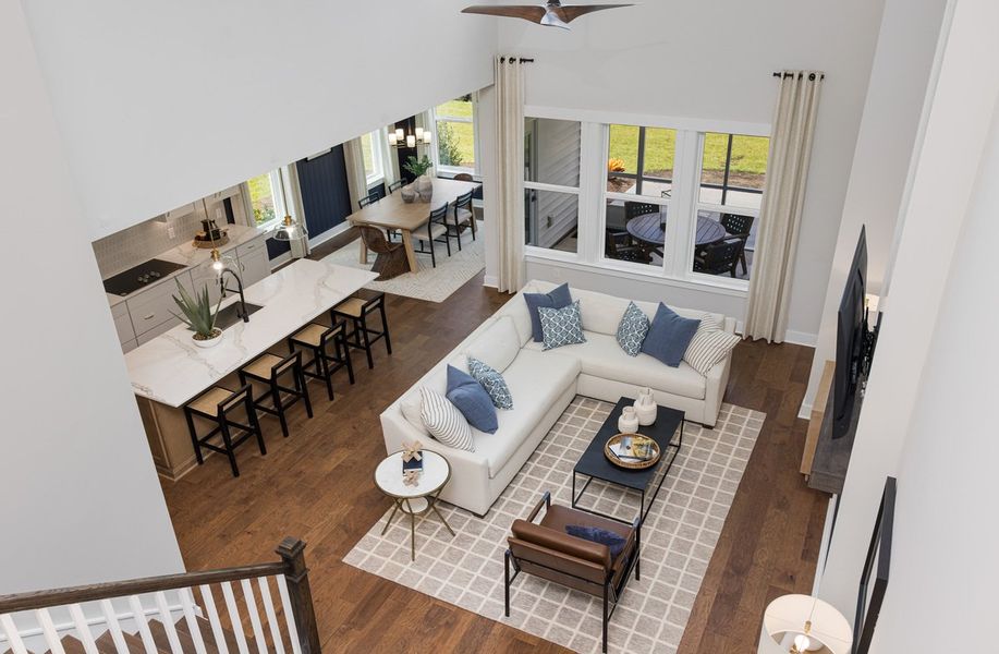 Furnished interior in a model home at The Oaks in Goose Creek (Image 6).