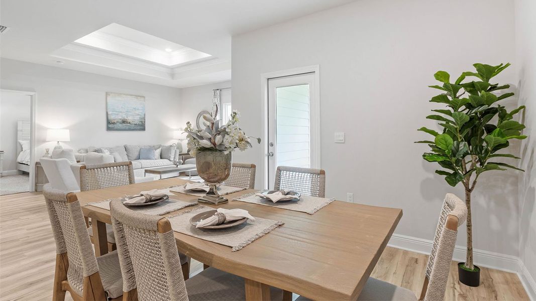 Furnished interior in a model home at Pine Dove Estates in Tallahassee (Image 4).