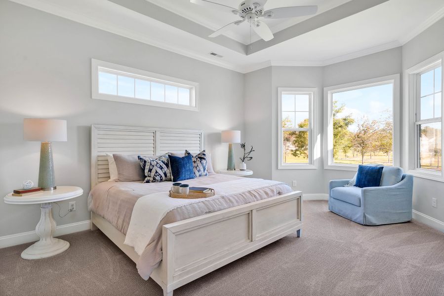 Furnished interior in a model home at Waterway in Southport (Image 11). Furnished interior in a model home at Waterway in Southport (Image 11).