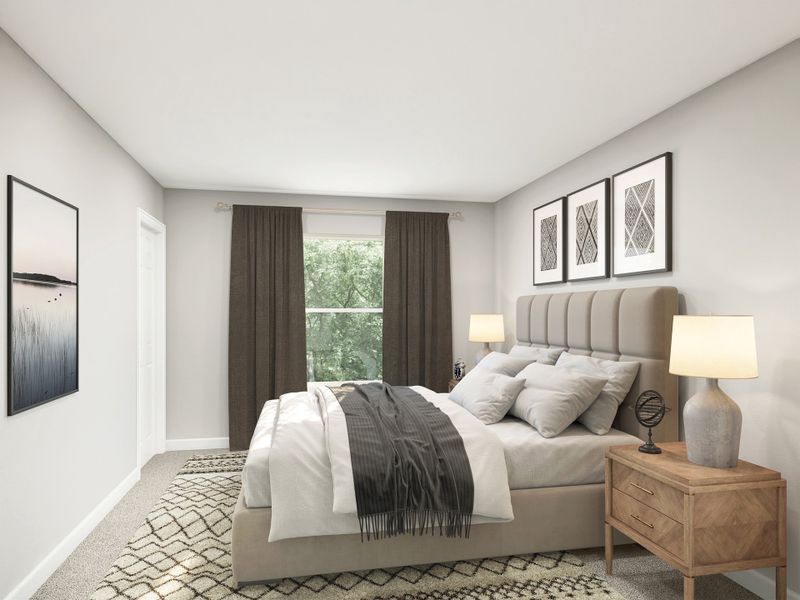 Furnished interior in a model home at River Run in Mount Airy (Image 7).