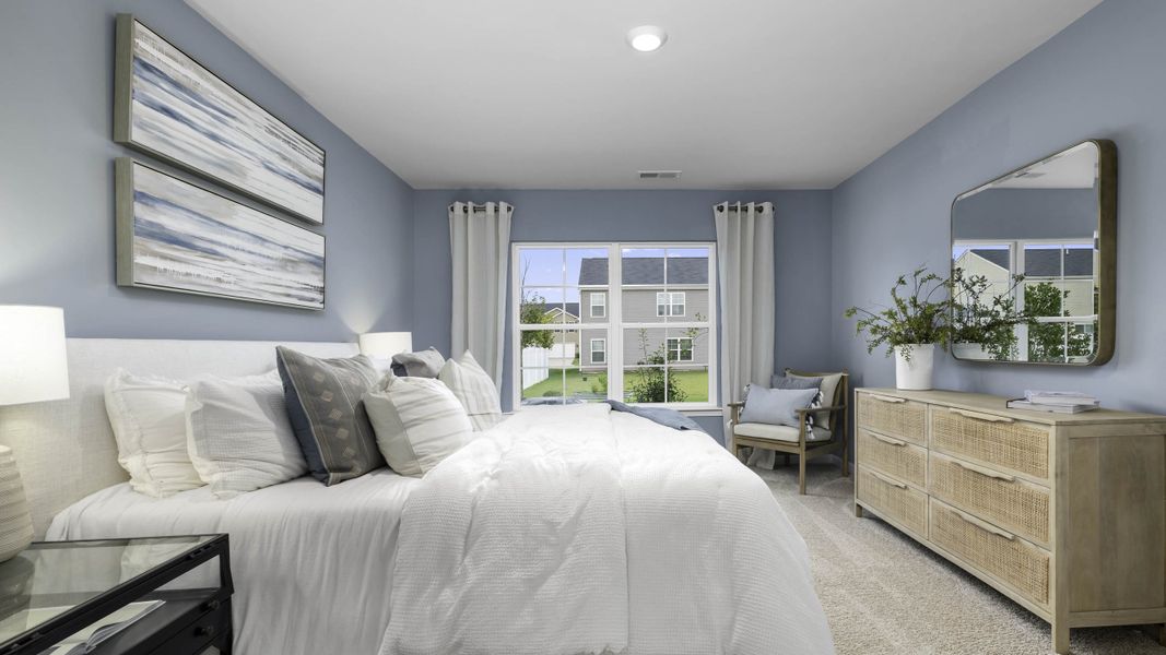 Furnished interior in a model home at Lacy Farm in Graham (Image 15). Furnished interior in a model home at Lacy Farm in Graham (Image 15).