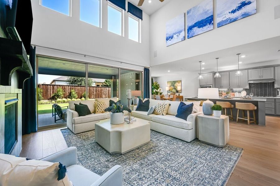 Furnished interior in a model home at The Ranch at Uptown Celina 60s in Celina (Image 28).