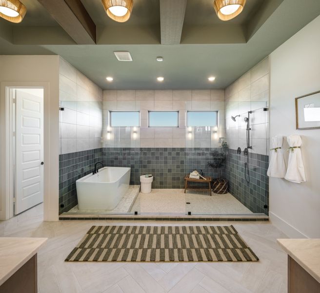 Furnished interior in a model home at Legacy in Friendswood (Image 20).