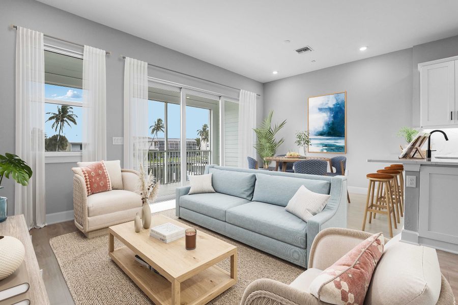 Furnished interior in a model home at Seahaven in Punta Gorda (Image 32). Furnished interior in a model home at Seahaven in Punta Gorda (Image 32).