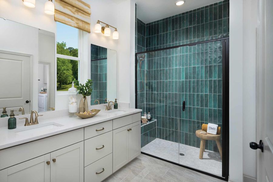 Furnished interior in a model home at Encore at Rye Ranch – Traditions in Parrish (Image 12).
